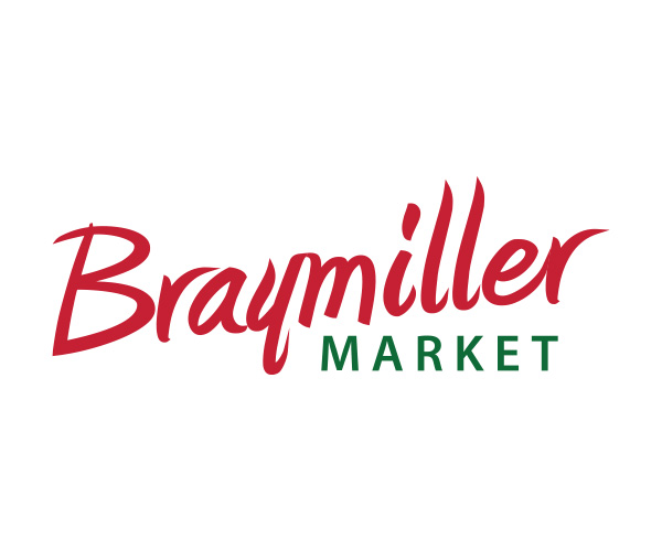 Braymiller Market logo seller of locally grown foods.